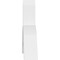 Ekena Millwork Archdale Architectural Grade PVC Gable Bracket, 60"W x 27 1/2"H x 6"D x 6"F, 11/12 Pitch GBP060X28X0606ARC00 - alternate 4